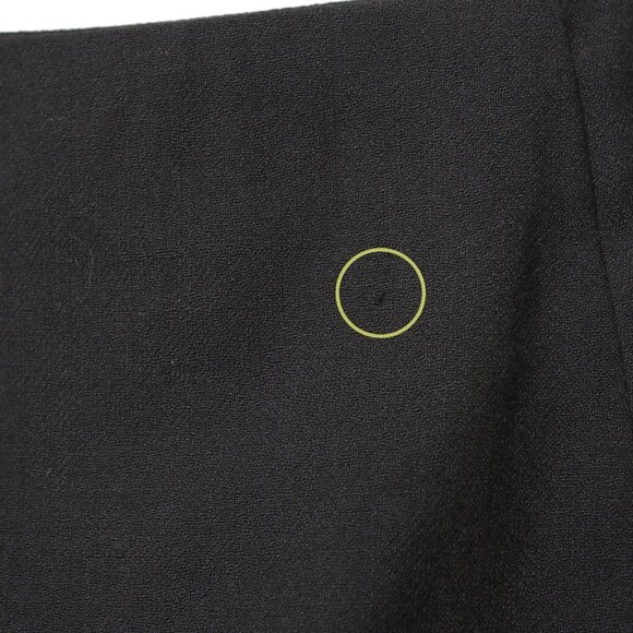 Vintage Jones New York Wool Wrap Skirt Business Evening Button Knee Length Black - Picture 7 of 8